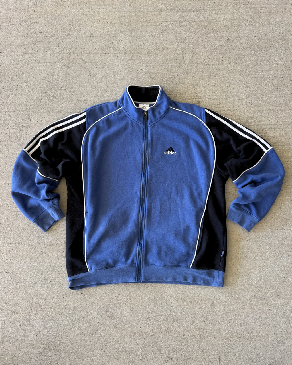 00s ADIDAS ZIP UP JUMPER - M