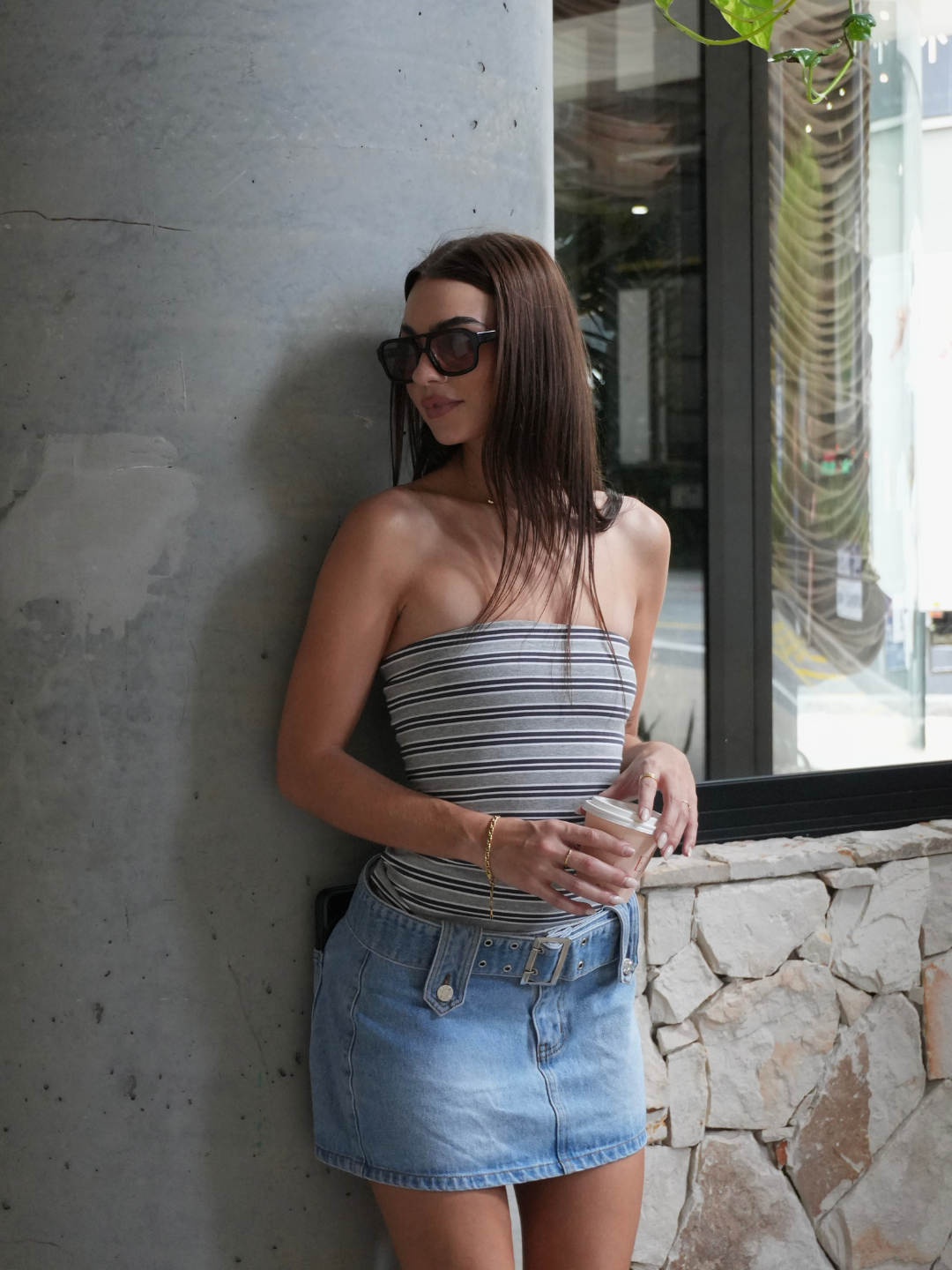 TRUE VINTAGE DESU DENIM MINI SKIRT - 8