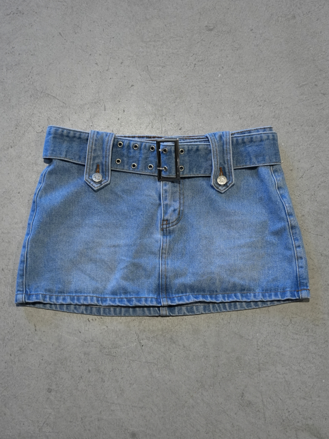 TRUE VINTAGE DESU DENIM MINI SKIRT - 8