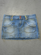 TRUE VINTAGE ALL ABOUT EVE DENIM SKIRT - 10