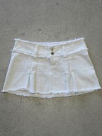 I.AM.GIA WHITE DENIM SKIRT - S