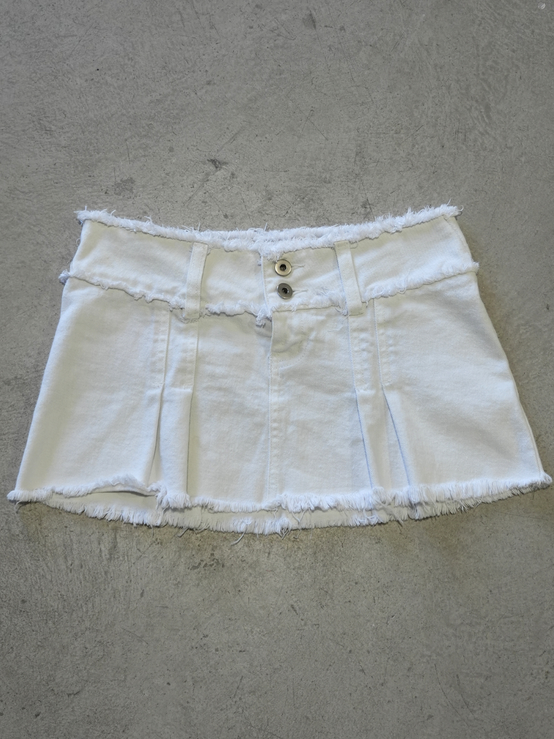 I.AM.GIA WHITE DENIM SKIRT - S
