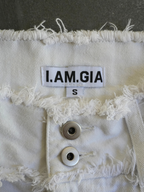 I.AM.GIA WHITE DENIM SKIRT - S