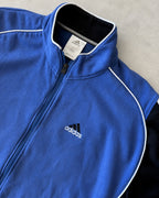 Y2K ADIDAS ZIP UP JUMPER - M