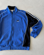 Y2K ADIDAS ZIP UP JUMPER - M