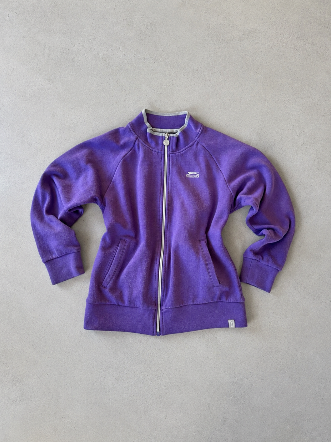 Y2K SLAZENGER ZIP UP JUMPER - XS