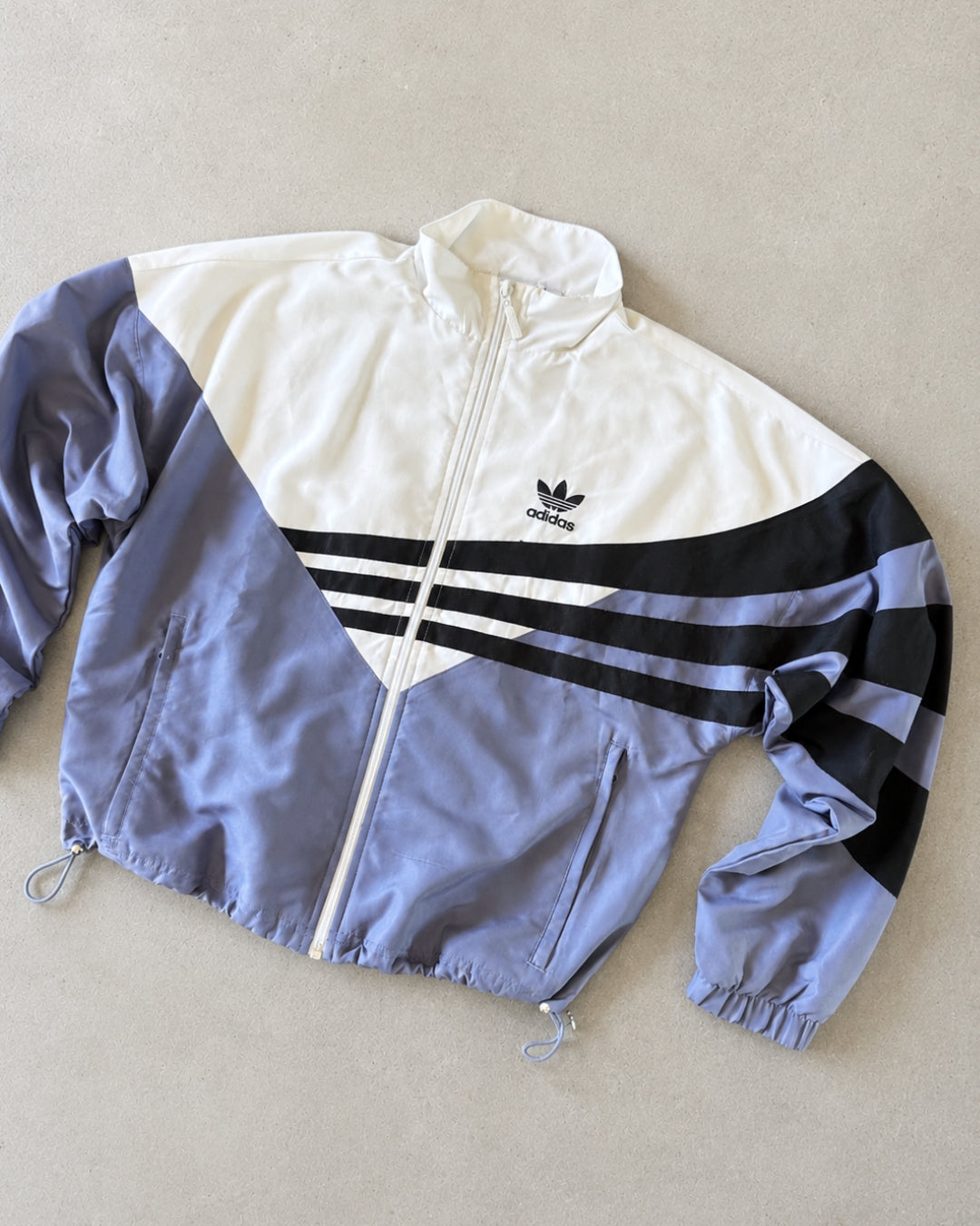 Y2K ADIDAS ZIP UP JACKET - 6-8