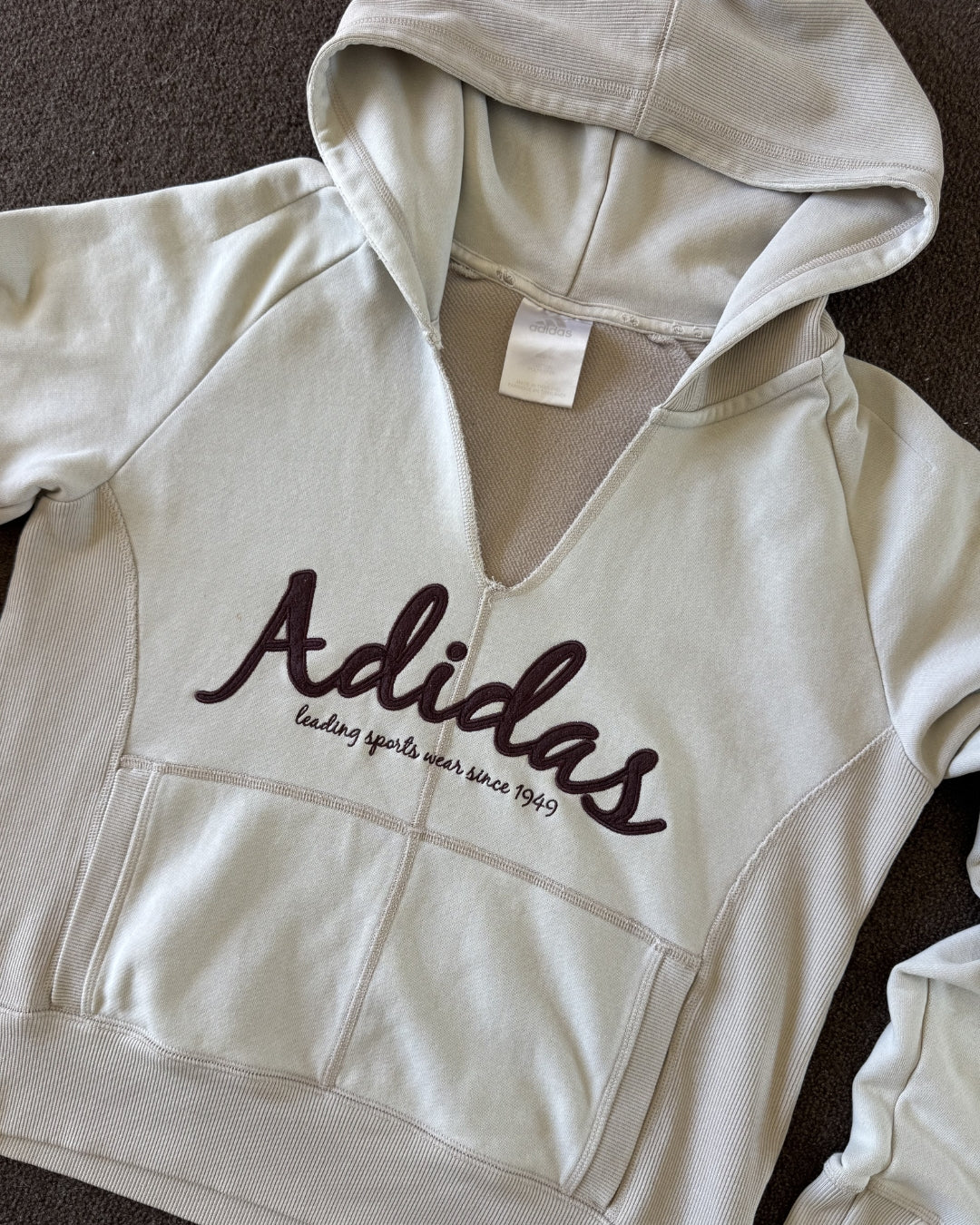 TRUE VINTAGE ADIDAS SWEATER HOODIE - XS