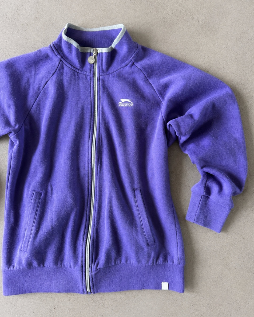 Y2K SLAZENGER ZIP UP JUMPER - XS